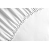 Drap housse - HOME LINGE PASSION - HP71764 - 140 x 190 cm + 30 cm bonnet - Microfibre - 82 g - Blanc