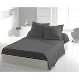 Drap plat - HOME LINGE PASSION - Microfibre 82 g - 180 x 290 cm - 1 personne - Anthracite