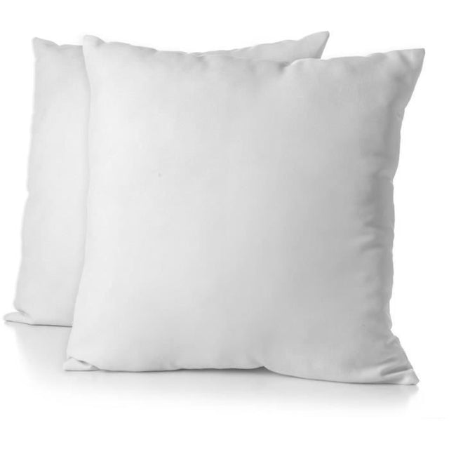 Lot de 2 taies d'oreiller - HOME LINGE PASSION - Microfibre 82 g - 63 x 63 cm - Blanc