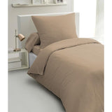 Parure de couette 2 pieces - HOME LINGE PASSION - HP72071 - Microfibre 82 g - 140 x 200 cm - Beige