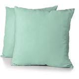 Lot de 2 taies d'oreiller - HOME LINGE PASSION - HP72084 - Microfibre 82 g - 63 x 63 cm - Vert d'eau