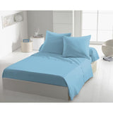 Lot de 2 taies d'oreiller - HOME LINGE PASSION -  Microfibre 82 g - 63 x 63 cm - Bleu ciel