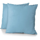 Lot de 2 taies d'oreiller - HOME LINGE PASSION - HP72090 - Microfibre 82 g - 63 x 63 cm - Bleu ciel