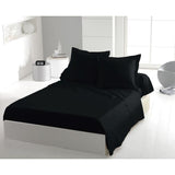 Drap plat - HOME LINGE PASSION - HP72094 - Microfibre 82 g - 180 x 290 cm - Noir