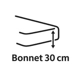 Drap housse - HOME LINGE PASSION - HP72108 - Microfibre 82 g - 90 x 190 cm - Bonnet 30 cm - Noir