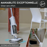 HOOVER HW500 - Aspirateur Balai Laveur sans Fil Eau et Poussiere - Double Rouleau - Moteur Haute Performance 230W