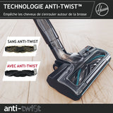 Aspirateur balai sans fil - HOOVER HF410P - Puissance 190 W - Autonomie 30 min - Réservoir 0,7 L - Noir