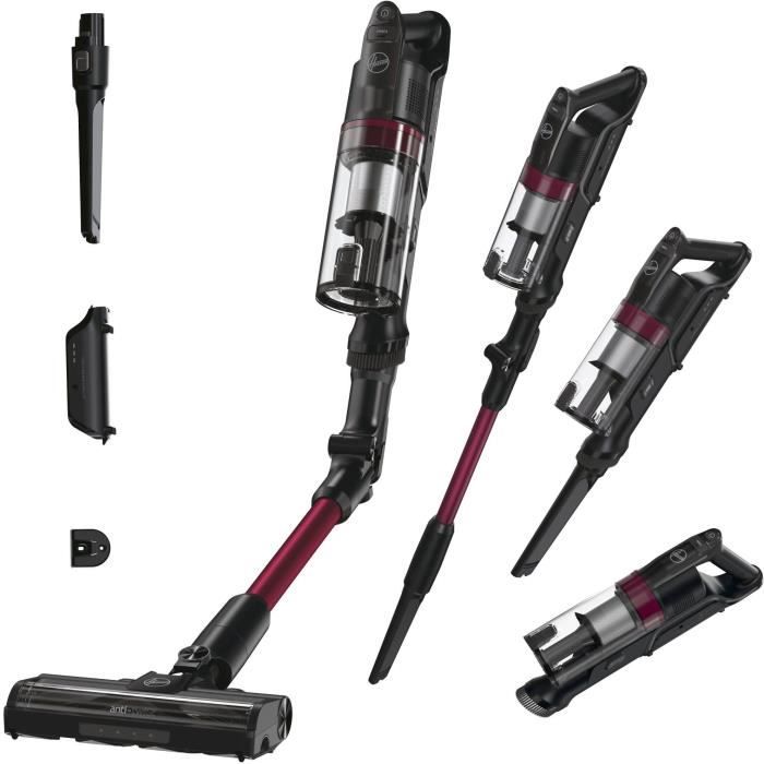 Hoover HF1 Plus Flex - Aspirateur Balai sans Fil avec Tube Flexible HF1P10HX - Léger & Puissant - Turbo Mode - Brosse Anti-Twist LED