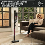 Hoover HF1 Plus Aspirateur Balai sans Fil avec Tube Flexible HF1P10HX - Léger & Puissant avec Turbo Mode - Brosse Anti-Twist LED