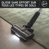 Hoover HF1 Plus Aspirateur Balai sans Fil avec Tube Flexible HF1P10HX - Léger & Puissant avec Turbo Mode - Brosse Anti-Twist LED