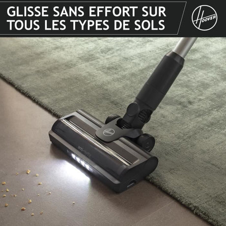Hoover HF1 Plus Flex - Aspirateur Balai sans Fil avec Tube Flexible HF1P10HX - Léger & Puissant - Turbo Mode - Brosse Anti-Twist LED