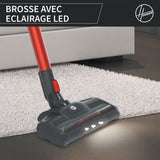 HOOVER HF122AH - Aspirateur Balai sans Fil - Position Park&Go - Autonomie 40 Min - Brosse avec Eclairage Led