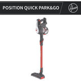 HOOVER HF122AH - Aspirateur Balai sans Fil - Position Park&Go - Autonomie 40 Min - Brosse avec Eclairage Led