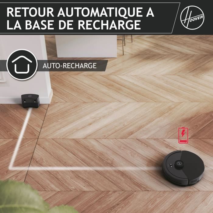 Robot Aspirateur Dry - HOOVER - HG410D - 4000 Pa - Autonomie : 120 min - 65 dBA