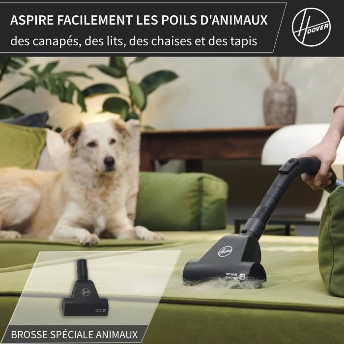 HOOVER HE1 - Aspirateur Traineau avec sac Compact et Puissant - Grande CapacitÈ 2,5L- Haute-performance sur Sols Durs et Moquettes