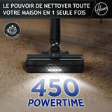 Aspirateur Balai sans fil - HOOVER HF1P10H - 40 AW - Ecran LED - Noir / Pastel violet