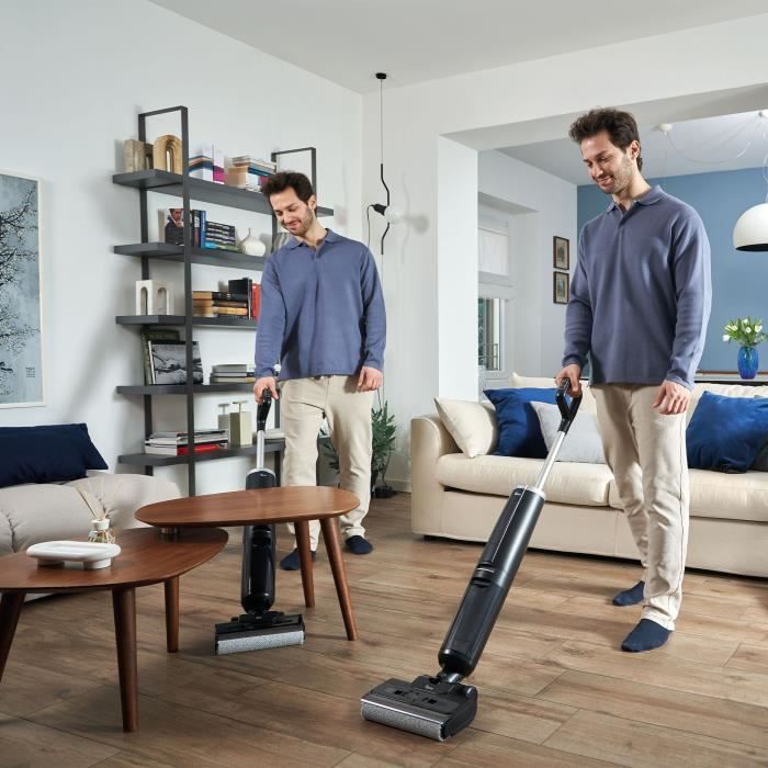 HOOVER HW300 - Aspirateur Laveur de Sols - 16 000Pa - Autonomie 40min - Tech.Anti-Twist Anti-emmelement - Auto-Nettoyage