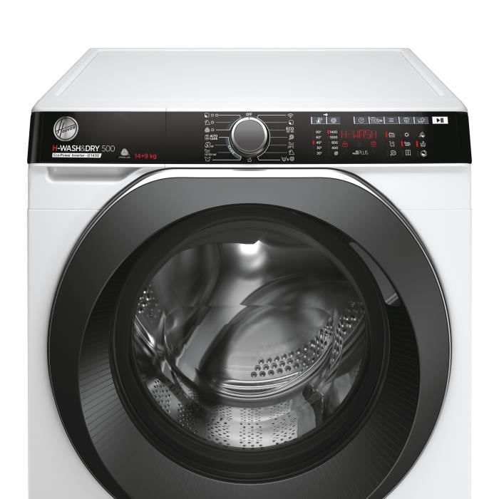 Lave-linge sÈchant HOOVER H-Wash&Dry 500 HDP 4149AMBC/1-S - 14 / 9 kg - Induction - 1400 trs/min - ConnectÈ - Classe A - Blanc