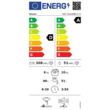 Lave-linge séchant HOOVER HDP5106AMBC/1-S H-Wash&Dry500 - 10 /6 kg - Induction - 1500 trs/min - Vapeur - Connecté - Blanc