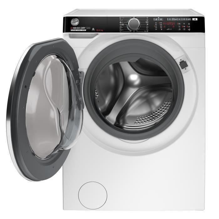 Lave-linge sÈchant HOOVER HDP5106AMBC/1-S H-Wash&Dry500 - 10 /6 kg - Induction - 1500 trs/min - Vapeur - ConnectÈ - Blanc