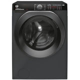 Lave-linge hublot HOOVER H-WASH 500 HWP49AMBCR/1-S - 9 kg - Induction - 1400 trs/min - Classe A - connectÈ - vapeur - Anthracite