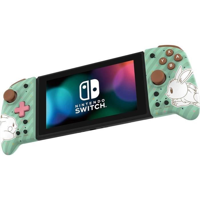 Manette de jeu - Nintendo Switch - Pokémon - Filaire - Vert/Blanc - Split Pad Pro - Boutons arriere - Turbo - Hori