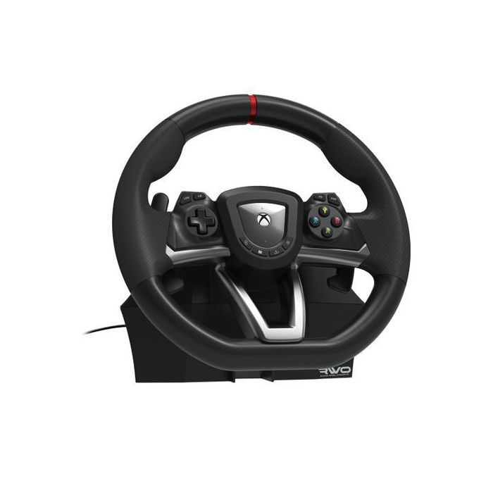 Volant de course - HORI - Overdrive - Pédales incluses - Compatible PC et Xbox - Noir