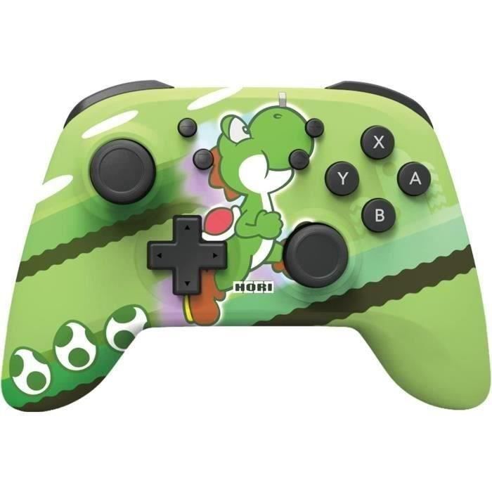 Manette sans fil - HORIPAD - Nintendo Switch et Switch OLED - Super Mario - Motif Yoshi-Dash - Vert