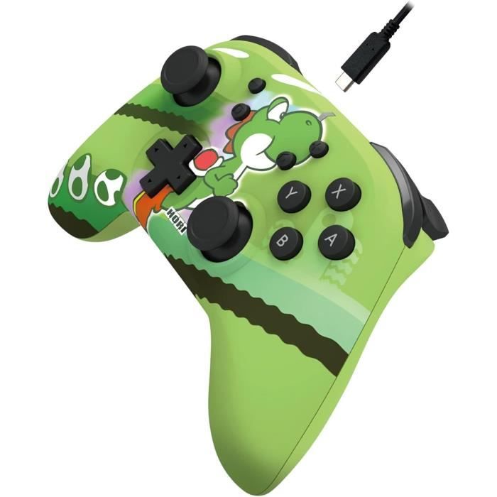 Manette sans fil - HORIPAD - Nintendo Switch et Switch OLED - Super Mario - Motif Yoshi-Dash - Vert