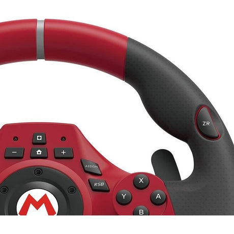 Volant de course Mario Kart Racing Wheel Pro Deluxe - HORI - Nintendo Switch, PC - Pédales - Rouge