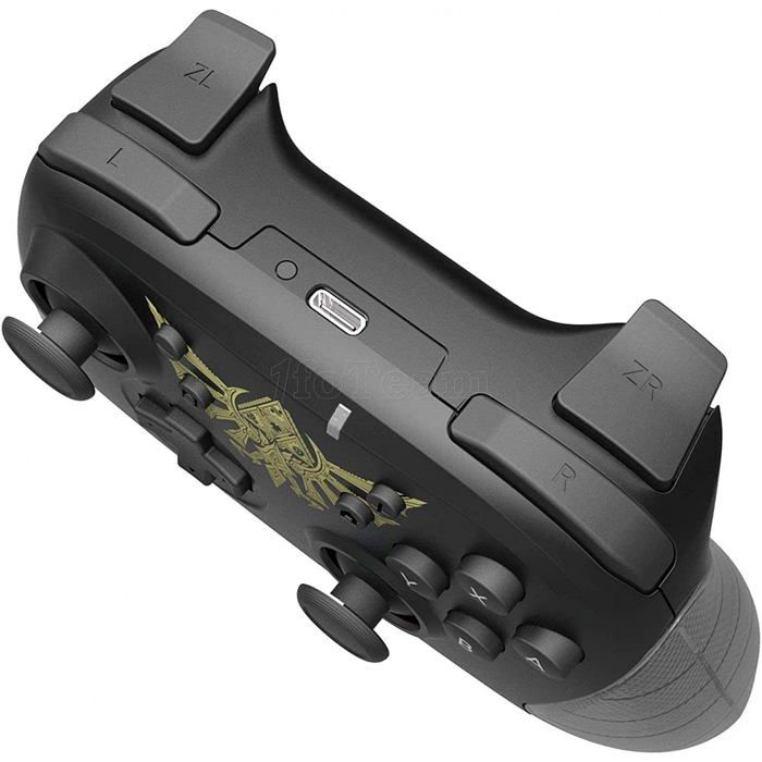 Manette de jeu - Nintendo Switch - The Legend of Zelda - Sans fil - Noir - Horipad - Autonomie 15 h - Hori