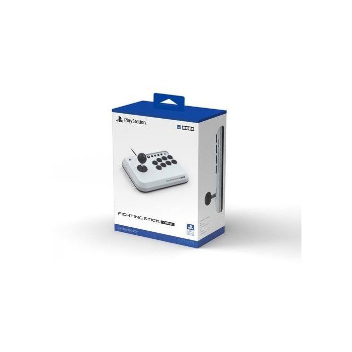 Manette de jeu - PC, PS4 et PS5 - Fighting Stick Mini - PlayStation - Filaire - Blanc - Hori