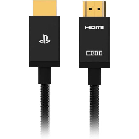 Câble HDMI 2.1 - Hori - PlayStation - Ultra haute vitesse pour PS5 - Compatibilité 8K, 4K et HDR - Nylon - Longueur 2 m - Noir