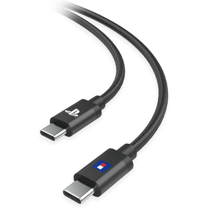 Câble de charge USB-C a USB-C - Hori - PlayStation pour manette DualSense et DualSense Edge PS5 - Longueur 3 m - Noir