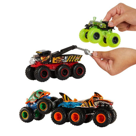 Voiture - Hot Wheels - Monster Trucks - Assortiment 1/64 - Multicolore - 6 roues