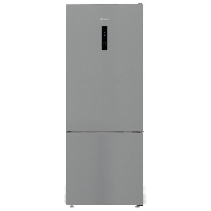 Réfrigérateur combiné - HOTPOINT - HPAK26472XP4E - Grande capacité 475 L - Froid ventilé - Classe E - 195x76x90 - Inox
