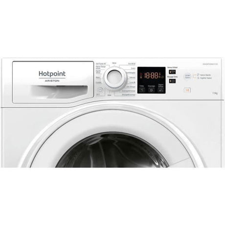 Lave-linge hublot HOTPOINT NS11469FWKFR -  11 kg - Induction - L60cm - 1400 trs/min - Classe A - Blanc
