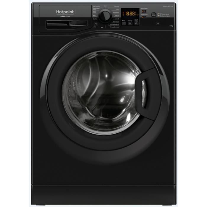 Lave-linge hublot HOTPOINT NS11469FBKFR -  11 kg - Induction - L60cm - 1400 trs/min - Classe A - Noir