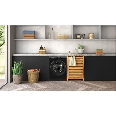 Lave-linge hublot HOTPOINT NS11469FBKFR -  11 kg - Induction - L60cm - 1400 trs/min - Classe A - Noir