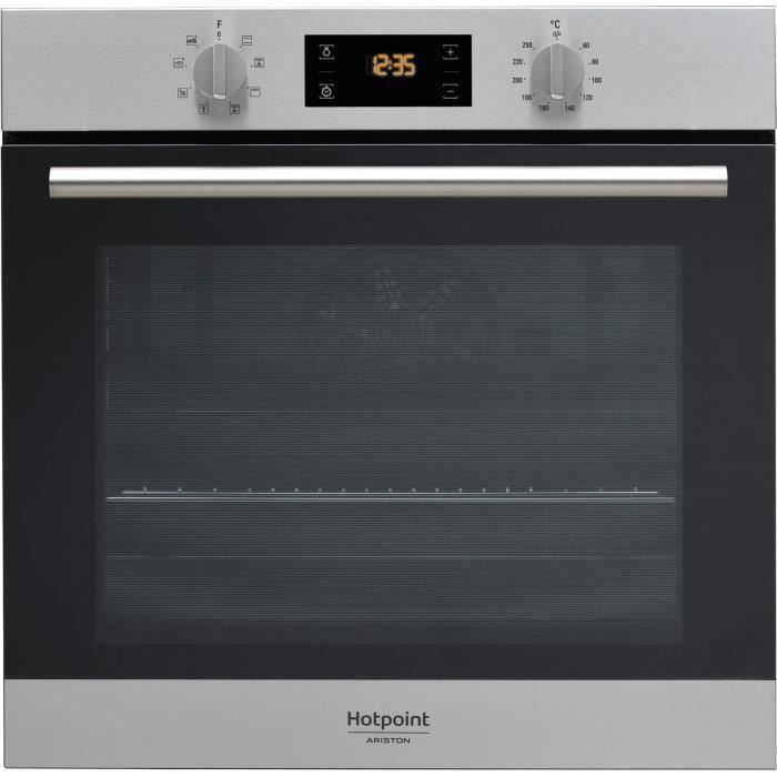 Four Èlectrique encastrable Catalyse Chaleur tournante HOTPOINT FA2544CIXHA - Inox - 71 L - 60x60cm