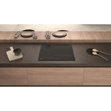 Table de cuisson induction - HOTPOINT - 3 zones - Zones modulables - L 59 x P 51 cm - HB2760BNE - 7200W total - Noir