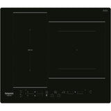 Table de cuisson induction - HOTPOINT - 3 zones - Zones modulables - L 59 x P 51 cm - HB2760BNE - 7200W total - Noir