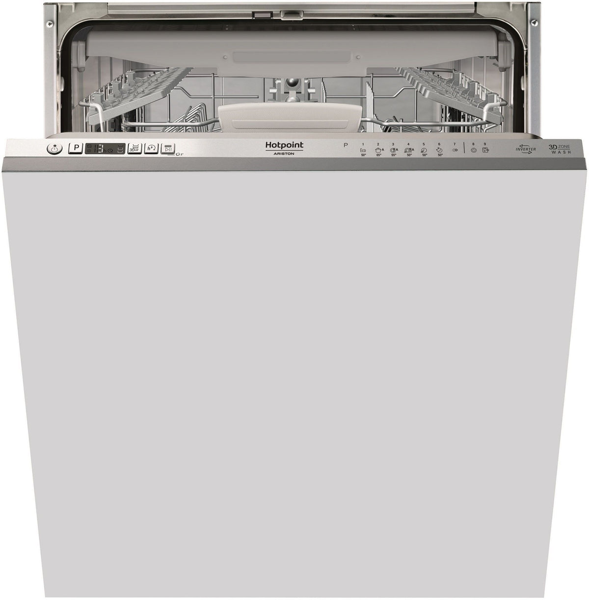 Lave-vaisselle tout encastrable HOTPOINT HI5030WEF - 14 couverts - Induction - L60cm - 43 dB - tiroir a couverts