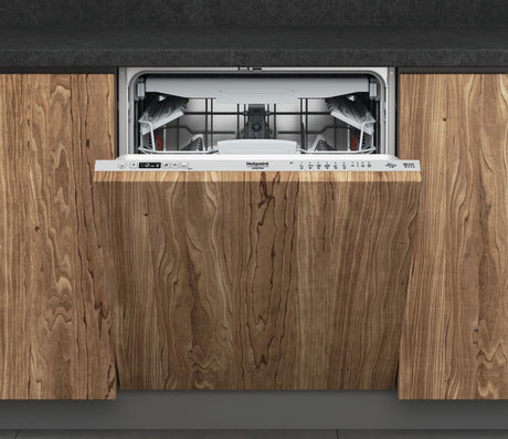 Lave-vaisselle tout encastrable HOTPOINT HI5030WEF - 14 couverts - Induction - L60cm - 43 dB - tiroir a couverts