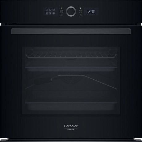 Four encastrable - Pyrolyse - HOTPOINT - HA4S80PM0BA - Noir - Porte froide - 73 L - 59,5 x 56,4 x 59,5 cm