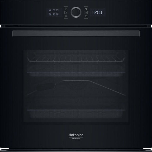 Four encastrable - Pyrolyse - HOTPOINT - HA4S80PM0BA - Noir - Porte froide - 73 L - 59,5 x 56,4 x 59,5 cm