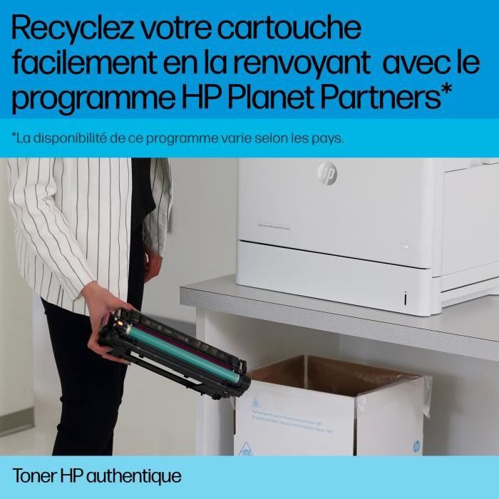 Cartouche de toner noir HP 203X grande capacité pour HP Color LaserJet Pro M254/M280/M281
