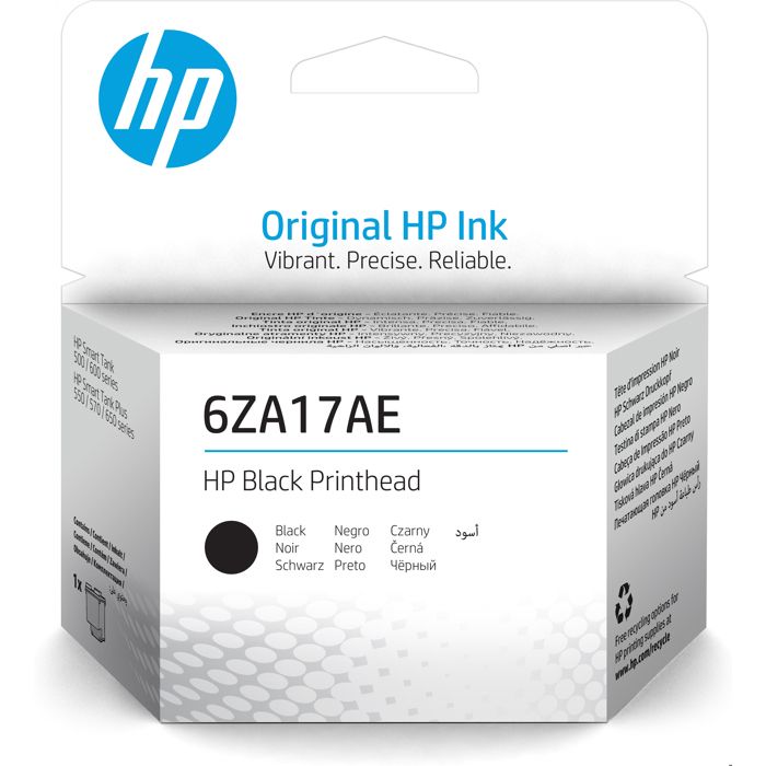 Tete d'impression - HP - 6ZA17AE - Noir - Compatible Smart Tank - Jet d'encre sans fil