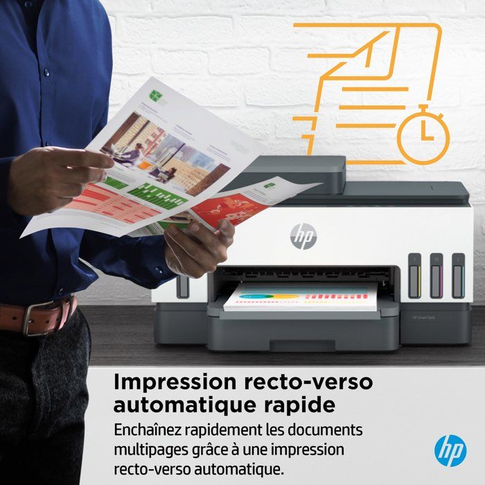 Imprimante Tout-en-un HP Smart Tank 7305 - Jet d'encre thermique - Couleur - A réservoir d'encre