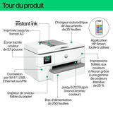 Imprimante HP OfficeJet Pro 9720e A3 Tout-en-un recto-verso, 3 mois Instant Ink inclus avec HP+